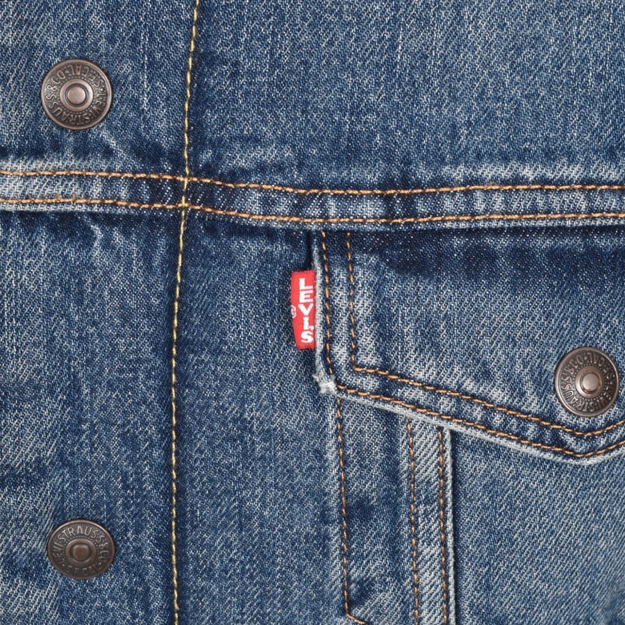 Alternative Image for ProductLevis Sherpa Trucker Denim Jacket Blue3